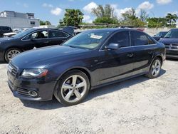 Salvage cars for sale from Copart Opa Locka, FL: 2012 Audi A4 Premium Plus