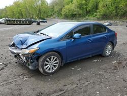 Salvage cars for sale at Marlboro, NY auction: 2012 Honda Civic EXL