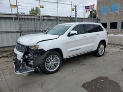 Jeep Grand Cherokee salvage cars for sale: 2018 Jeep Grand Cherokee Summit