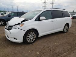 Salvage cars for sale at Elgin, IL auction: 2011 Toyota Sienna XLE
