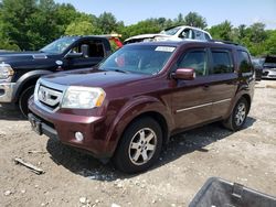 Salvage cars for sale at Mendon, MA auction: 2009 Honda Pilot Touring