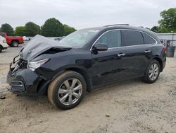 Salvage cars for sale at Mocksville, NC auction: 2016 Acura MDX Advance
