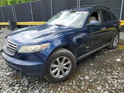 Salvage cars for sale at Waldorf, MD auction: 2008 Infiniti FX35