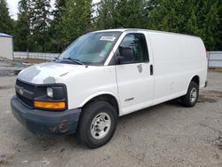 Salvage cars for sale from Copart Arlington, WA: 2006 Chevrolet Express G3500
