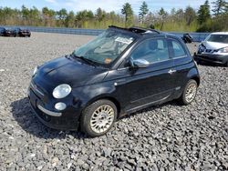 Vehiculos salvage en venta de Copart Windham, ME: 2013 Fiat 500 Lounge