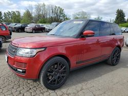 Land Rover Range Rover salvage cars for sale: 2013 Land Rover Range Rover HSE