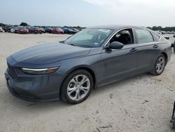 Salvage cars for sale at San Antonio, TX auction: 2024 Honda Accord LX