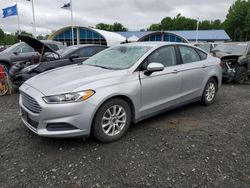 Salvage cars for sale at East Granby, CT auction: 2015 Ford Fusion S