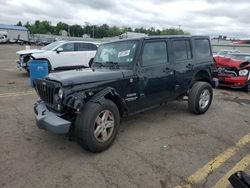 Jeep salvage cars for sale: 2015 Jeep Wrangler Unlimited Sport