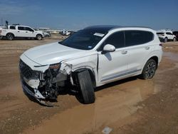 Salvage cars for sale at Amarillo, TX auction: 2022 Hyundai Santa FE Calligraphy