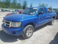 Salvage cars for sale from Copart Leroy, NY: 2008 Dodge Dakota SXT