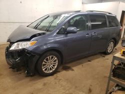 Salvage cars for sale at Ham Lake, MN auction: 2015 Toyota Sienna XLE