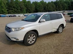 Toyota Highlander salvage cars for sale: 2012 Toyota Highlander Base