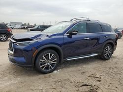 Salvage cars for sale at Houston, TX auction: 2023 Infiniti QX60 Sensory