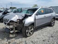 Salvage cars for sale at Franklin, WI auction: 2019 Jeep Cherokee Limited