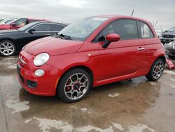 Salvage cars for sale at Grand Prairie, TX auction: 2015 Fiat 500 Sport