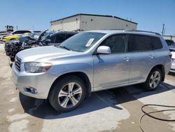 Salvage cars for sale from Copart Haslet, TX: 2008 Toyota Highlander Sport