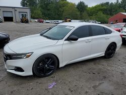Salvage cars for sale at Mendon, MA auction: 2021 Honda Accord Sport