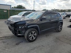 Jeep Cherokee Trailhawk salvage cars for sale: 2017 Jeep Cherokee Trailhawk