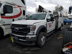 Salvage trucks for sale at Mcfarland, WI auction: 2020 Ford F550 Super Duty