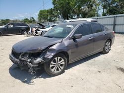 Salvage cars for sale at Riverview, FL auction: 2015 Honda Accord LX