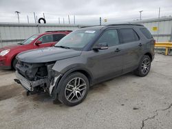 Salvage cars for sale at Dyer, IN auction: 2017 Ford Explorer Sport