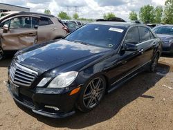 Salvage cars for sale at Elgin, IL auction: 2010 Mercedes-Benz E 550 4matic
