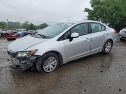 Salvage cars for sale at Baltimore, MD auction: 2012 Honda Civic LX