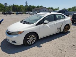 Salvage cars for sale at York Haven, PA auction: 2012 Honda Civic EX