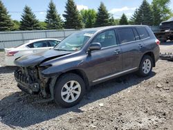 Toyota Highlander Base salvage cars for sale: 2012 Toyota Highlander Base