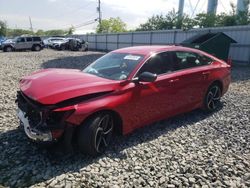 Salvage cars for sale at Windsor, NJ auction: 2021 Honda Accord Sport