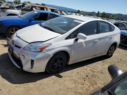 Salvage cars for sale at San Martin, CA auction: 2013 Toyota Prius