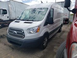 Salvage trucks for sale at Woodhaven, MI auction: 2015 Ford Transit T-250