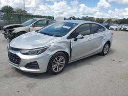 Salvage cars for sale at Orlando, FL auction: 2019 Chevrolet Cruze LT