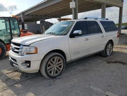 Ford Expedition el Platinum salvage cars for sale: 2017 Ford Expedition EL Platinum