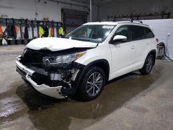 Salvage cars for sale at Candia, NH auction: 2018 Toyota Highlander SE