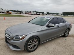 Salvage cars for sale at Houston, TX auction: 2015 Mercedes-Benz C300
