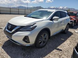 Salvage cars for sale at Magna, UT auction: 2022 Nissan Murano Platinum