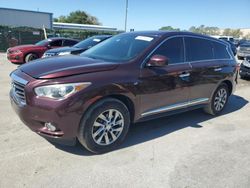 Salvage cars for sale from Copart Orlando, FL: 2015 Infiniti QX60
