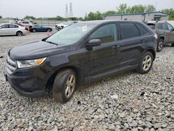 Salvage cars for sale at Barberton, OH auction: 2016 Ford Edge SE