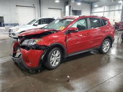 Salvage cars for sale at Ham Lake, MN auction: 2015 Toyota Rav4 Limited