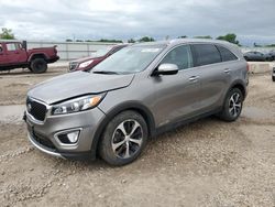 Salvage cars for sale at Kansas City, KS auction: 2018 KIA Sorento EX