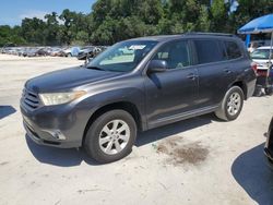 Salvage cars for sale from Copart Ocala, FL: 2013 Toyota Highlander Base