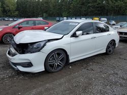 Salvage cars for sale at Graham, WA auction: 2016 Honda Accord Sport