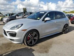 Salvage cars for sale at Miami, FL auction: 2013 Porsche Cayenne GTS