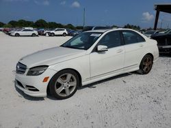Salvage cars for sale at Homestead, FL auction: 2011 Mercedes-Benz C300