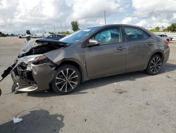 Toyota Corolla l salvage cars for sale: 2017 Toyota Corolla L