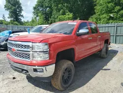 Salvage cars for sale from Copart -no: 2015 Chevrolet Silverado K1500 LT