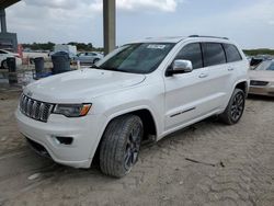 Salvage cars for sale at West Palm Beach, FL auction: 2017 Jeep Grand Cherokee Overland