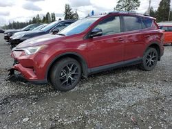 Salvage cars for sale at Graham, WA auction: 2018 Toyota Rav4 HV SE